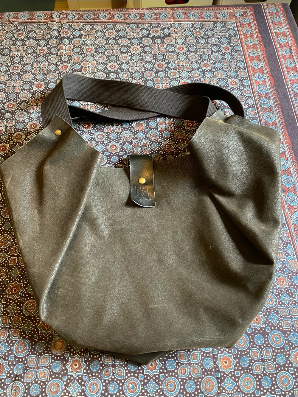 NADA Paris Tulip mixed textile bag brown good condition
